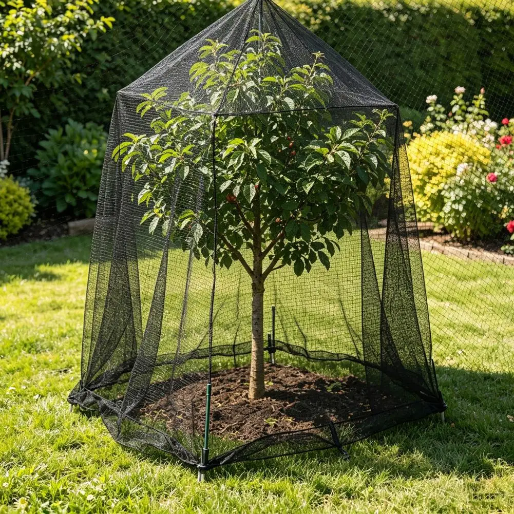 Garden Bird Netting Vegetable Greenhouse Coverage Heavy Duty Fine Mesh Bird Netting Reusable Pe Plastic Anti-bird for Garden