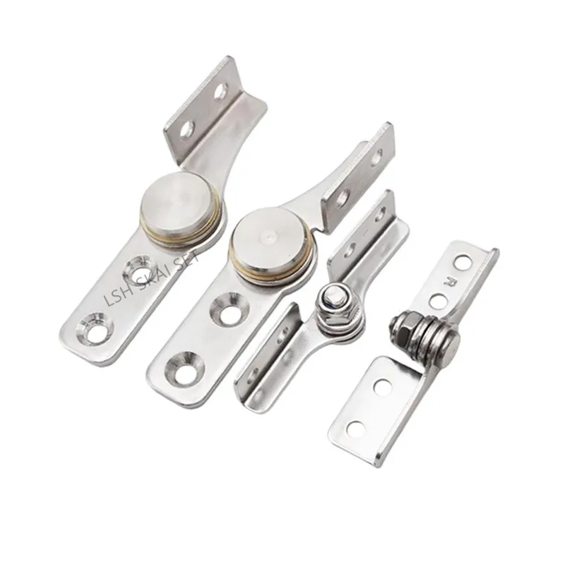 1pc 304 Stainless Steel Damping Hinge Adjustable Rotating Shaft Cabinet Door Hinge Positioning Arbitrary Stop Furniture Hinge