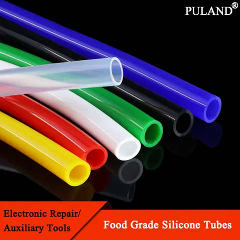 Bilashmart 1m Colorful Silicone Tube ID 1 2 3 4 5 6 7 8 9 10 12 14 16 18 20 25mm Food Grade Tubing Flexible Drink Pipe Water Hose