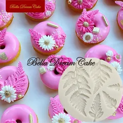 3D Fern Leaf Design Silicone Mold DIY Cupcake Topper Fondant Mould Candy Chocolate Model Cake Decorating Tools Kitchen Bakeware