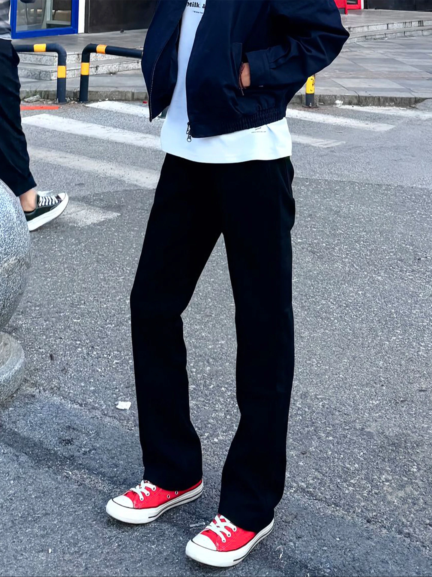 

Мужские джинсы Cleanfit Bla Knife, прямые брюки в американском стиле High Street, зауженные, с легким расклешением, молодежный стиль