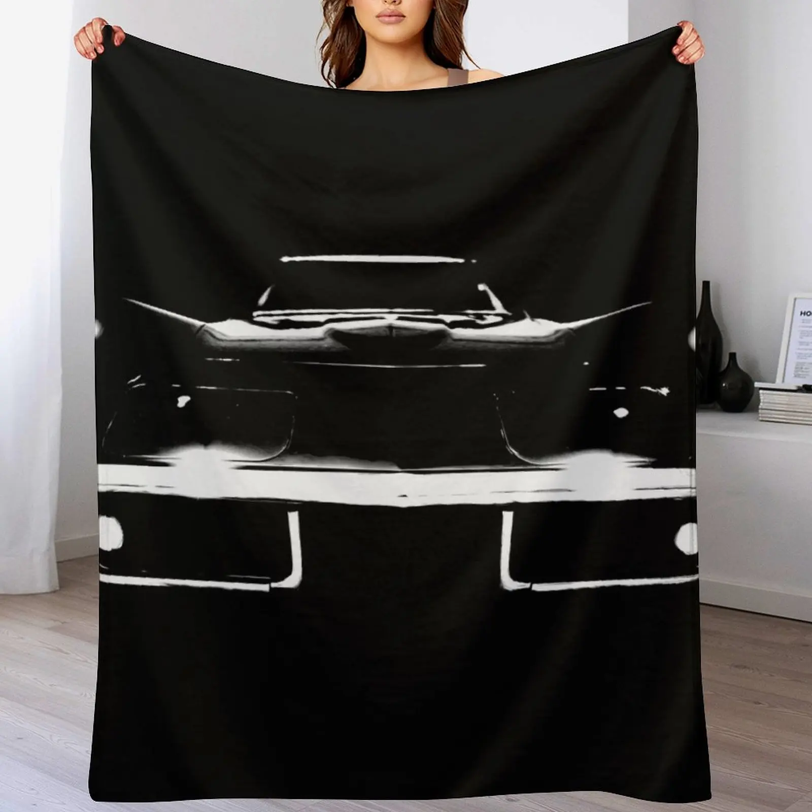 

1969 Corvette Stingray Throw Blanket Shaggy for winter Soft Plaid Thins Blankets