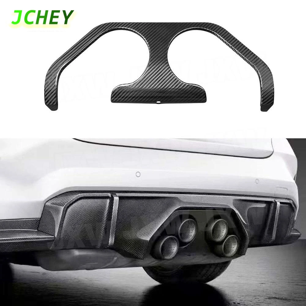 

JCHEY Dry Carbon Fiber Car Rear Bumper Lip Air Vent Splitter Fender Rear Outlet Trim FRP for BMW G80 G82 G83 M3 M4 2021 2022 +