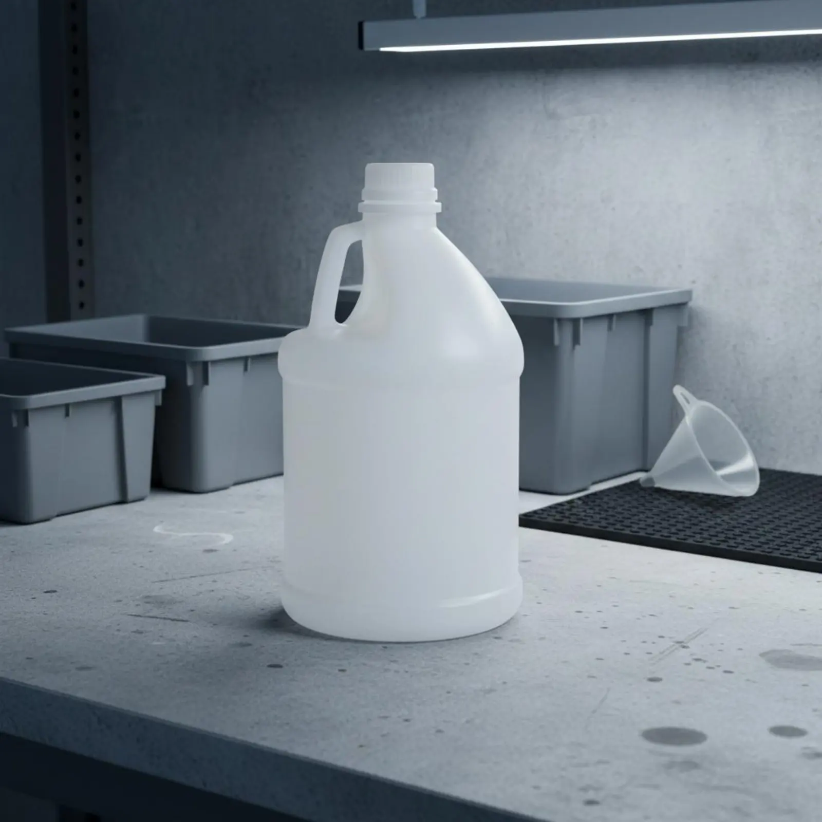 

1 Gallon Plastic Jug Screw Cap Large Capacity Liquid Jug