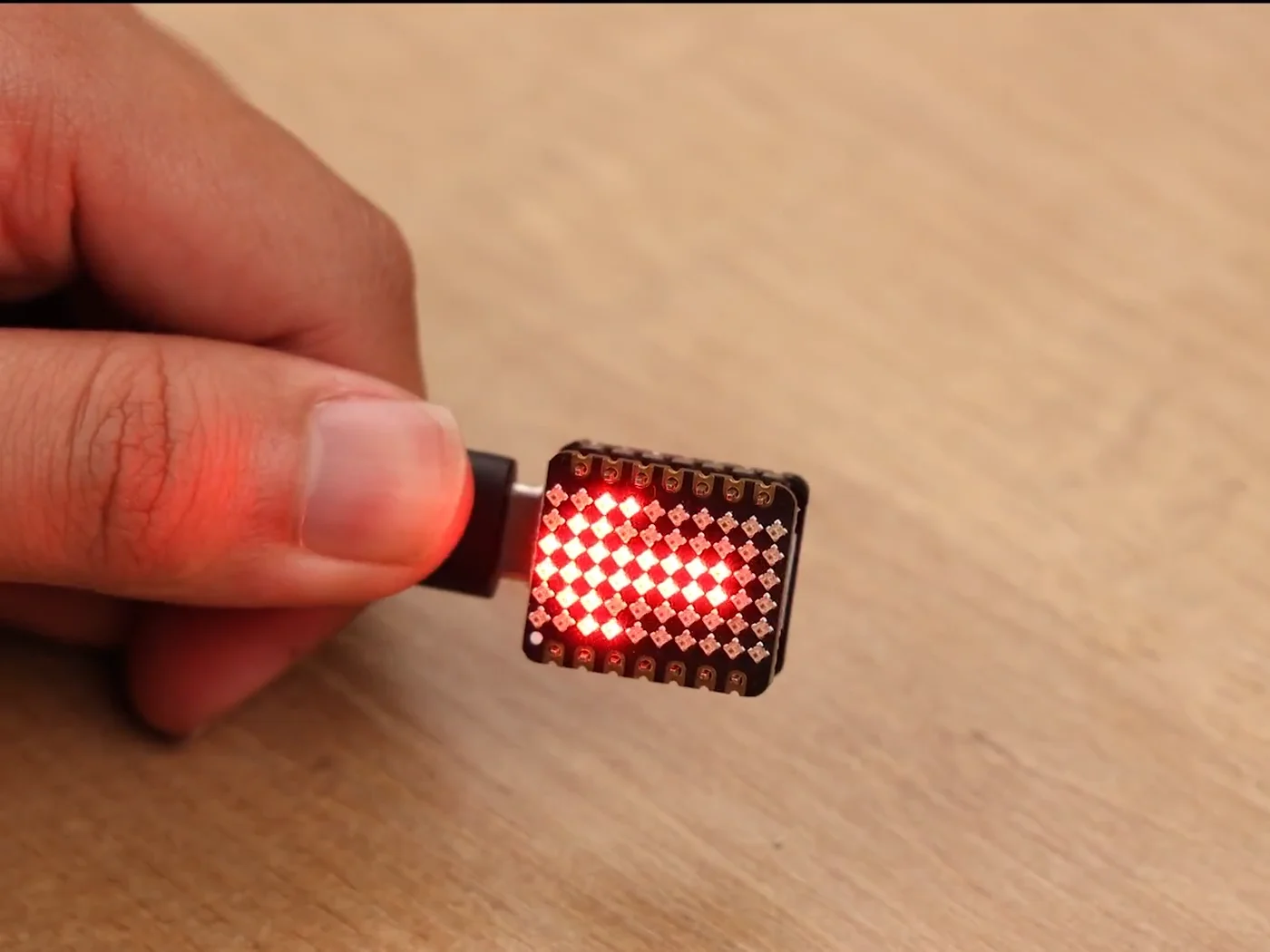 Picture 3: 6x10 RBG Matrix  60 LEDs onboard WS2812B Compatible with QT Py for adafruit and all Seeed Studio XIAO series boards