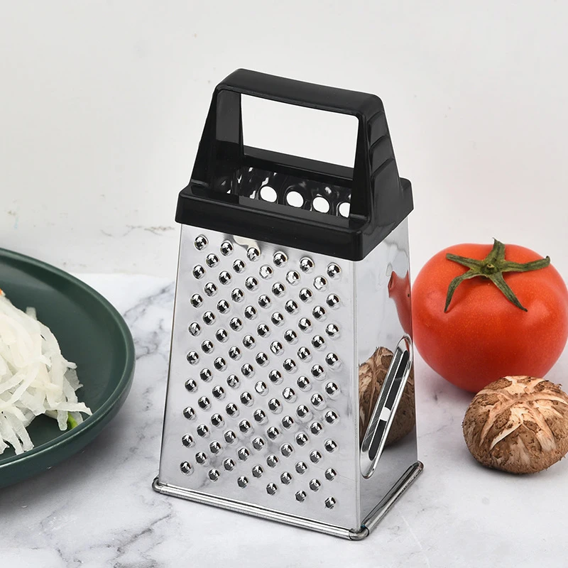 

1pc Stainless Steel 4 Side Planer Multifunctional Cheese Ginger Vegetable Spices Small Grater for Kitchen