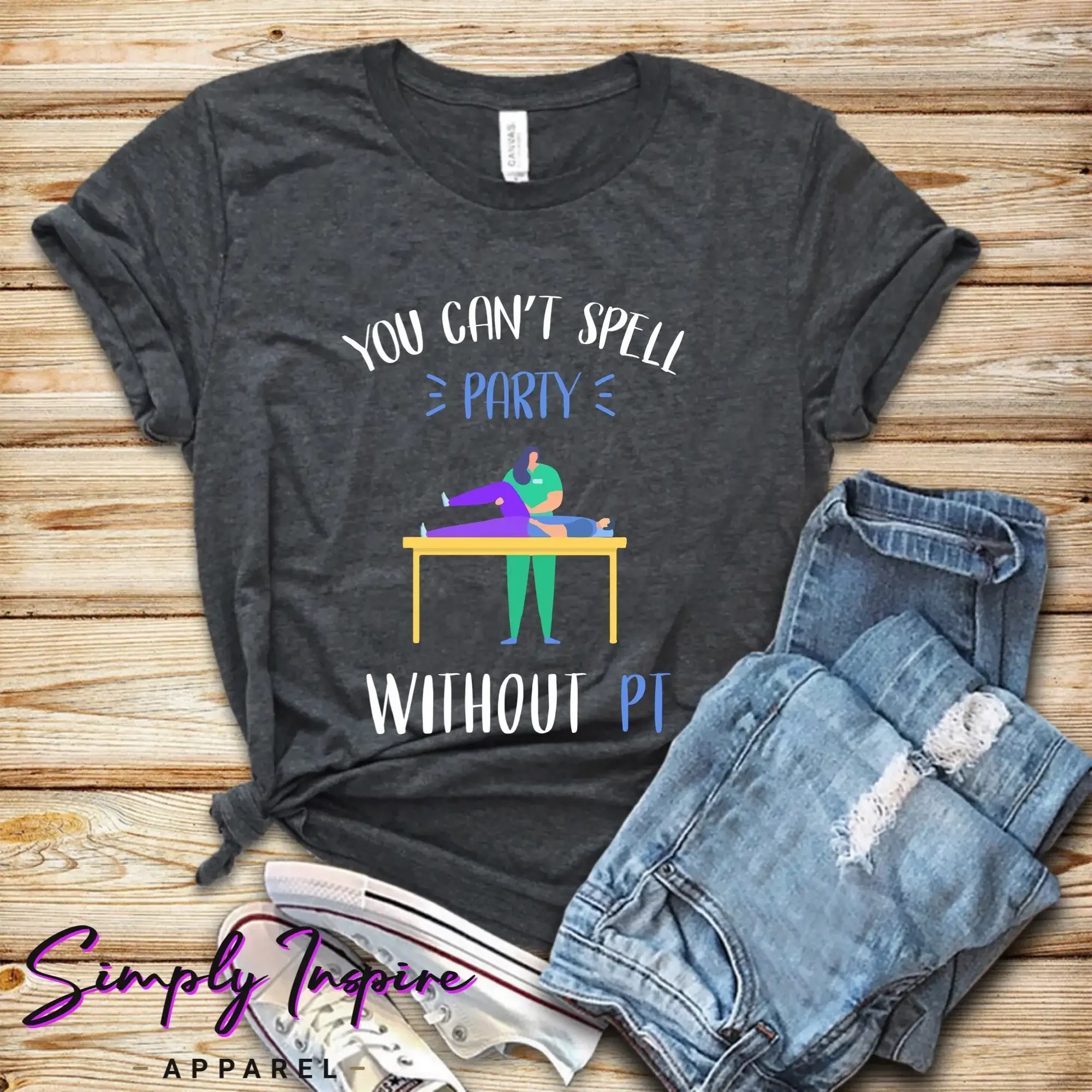 Physical Therapy T Shirt Physiotherapy For Therapists Pt Funny Massage Appreciation