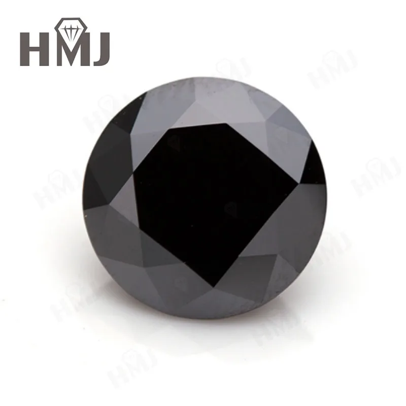 

Moissanite Lab Diamond Black Color VVS1 Clarity 0.3-10CT Round Shape Brilliant Cut with GRA Certificate Beads Jewelry Materials