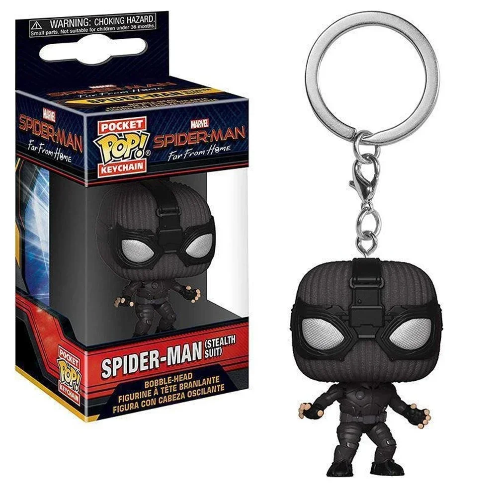 Funko Pocket Pop Keychains#Spider-Man:   Keychains Toys Vinyl Digital Children's Gifts ToysDoll keychains, backpack accessories