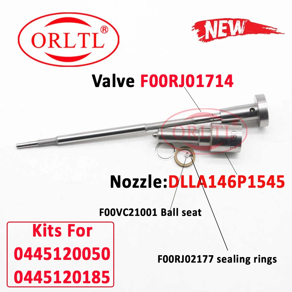 

Diesel Nozzle DLLA146P1545 VALVE F 00R J02 004 F 00R J01 714 Fuel Injector Repair Kits For CUMMINS 3999834 0445120185 0445120050