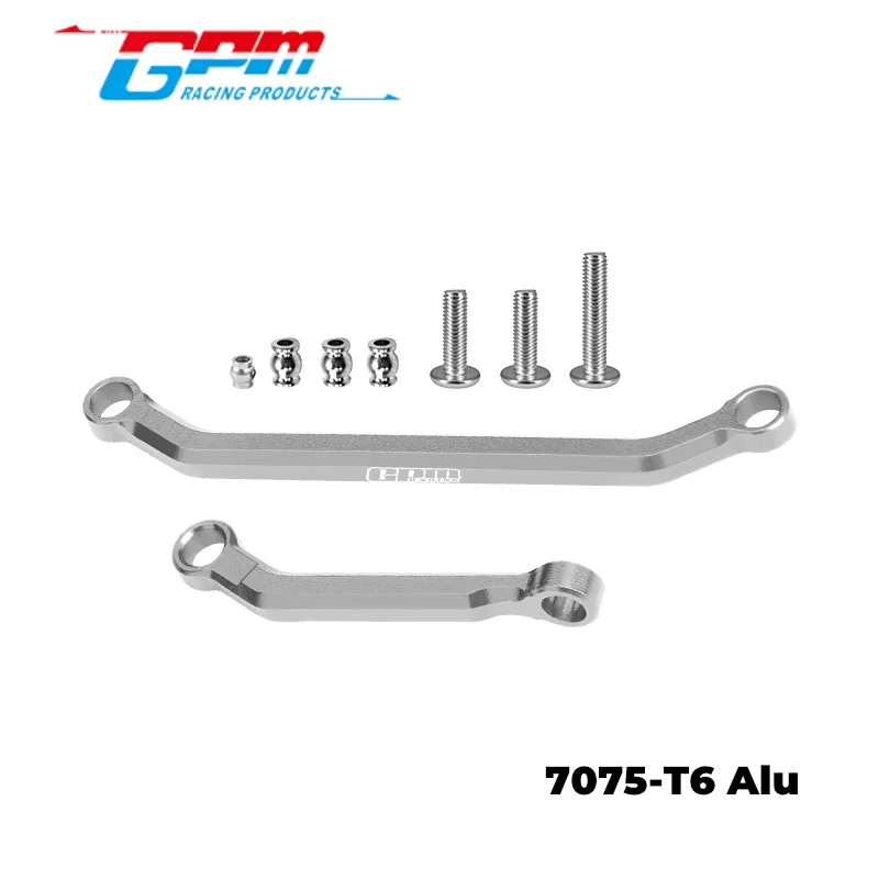 GPM SCX30/162 7075-T6 ALLOY TIE ROD LINK & DRAG LINK SET FOR AXIAL 1/30 SCX30 FORD BRONCO SCX30 JEEP WRANGLER JLU RC Upgrade