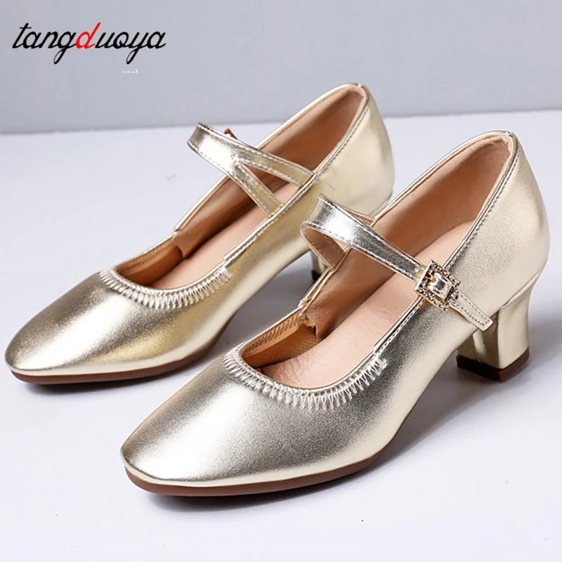 New arrival Brand Modern Dance Shoes Women Girls Dancing Shoes High Heeled Ballroom Latin Dance Shoes For Women 5.5CM Heel
