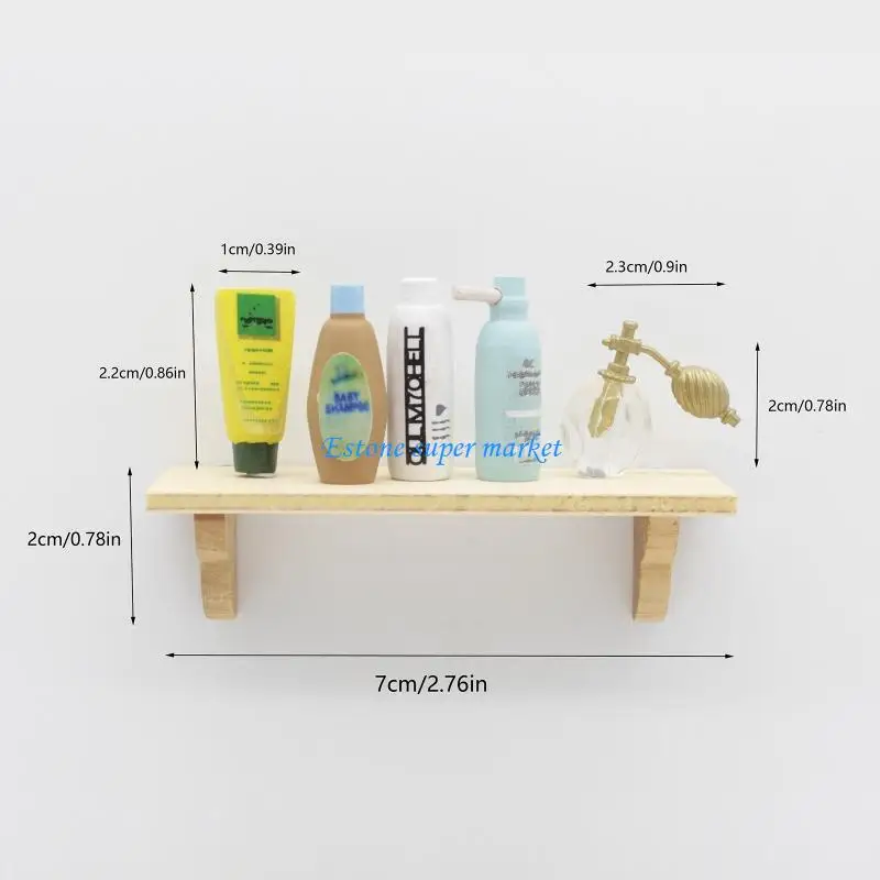 

090B 1/12 Doll House Miniature Bathroom Scene Set Model Furniture with Realistic Detail For Craft Model Project Landscape