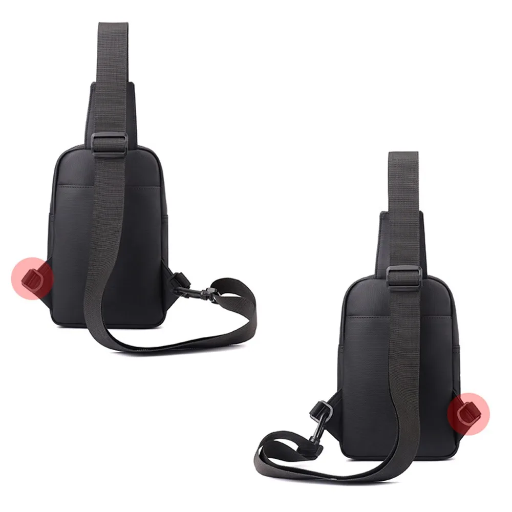 

Portable Large Capacity Male Chest Bag Casual Waterproof Mobile Phone Bag Crossbody Multifunctional Men Waist Bag Travel