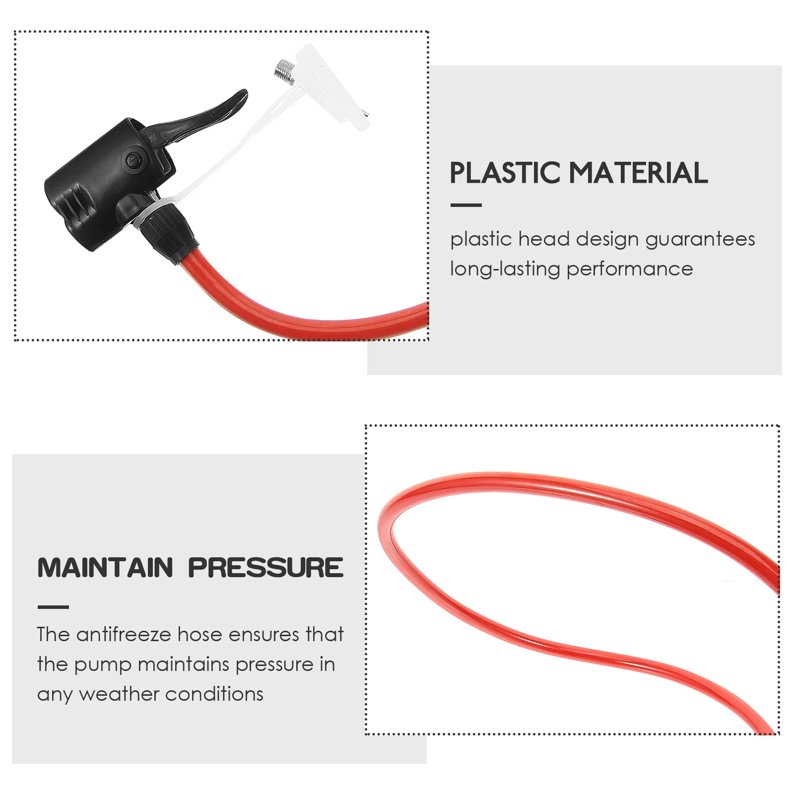

Bicycle Pump Reusable Reusable Bike Inflator Hose Plastic Bike Tube Connect Cycling Inflator Tool Antifreeze Universal For Bikes