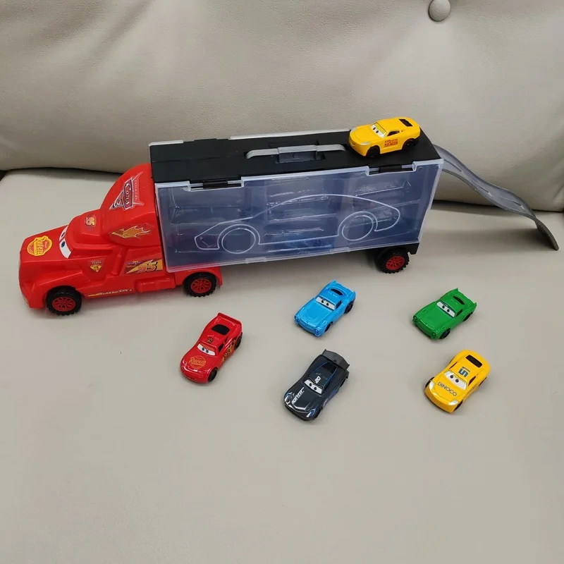 Rayo Mcqueen Pixar Cars Disney aleación camión coches Jackson Storm Cruz Ramirez figuras pista mapa coche modelo juguetes de Navidad regalos