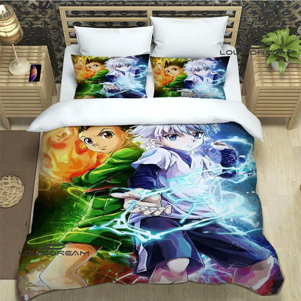 HUNTER×HUNTER Cartoon Bedding Sets exquisite bed supplies set duvet cover bed comforter set bedding set luxury birthday gift