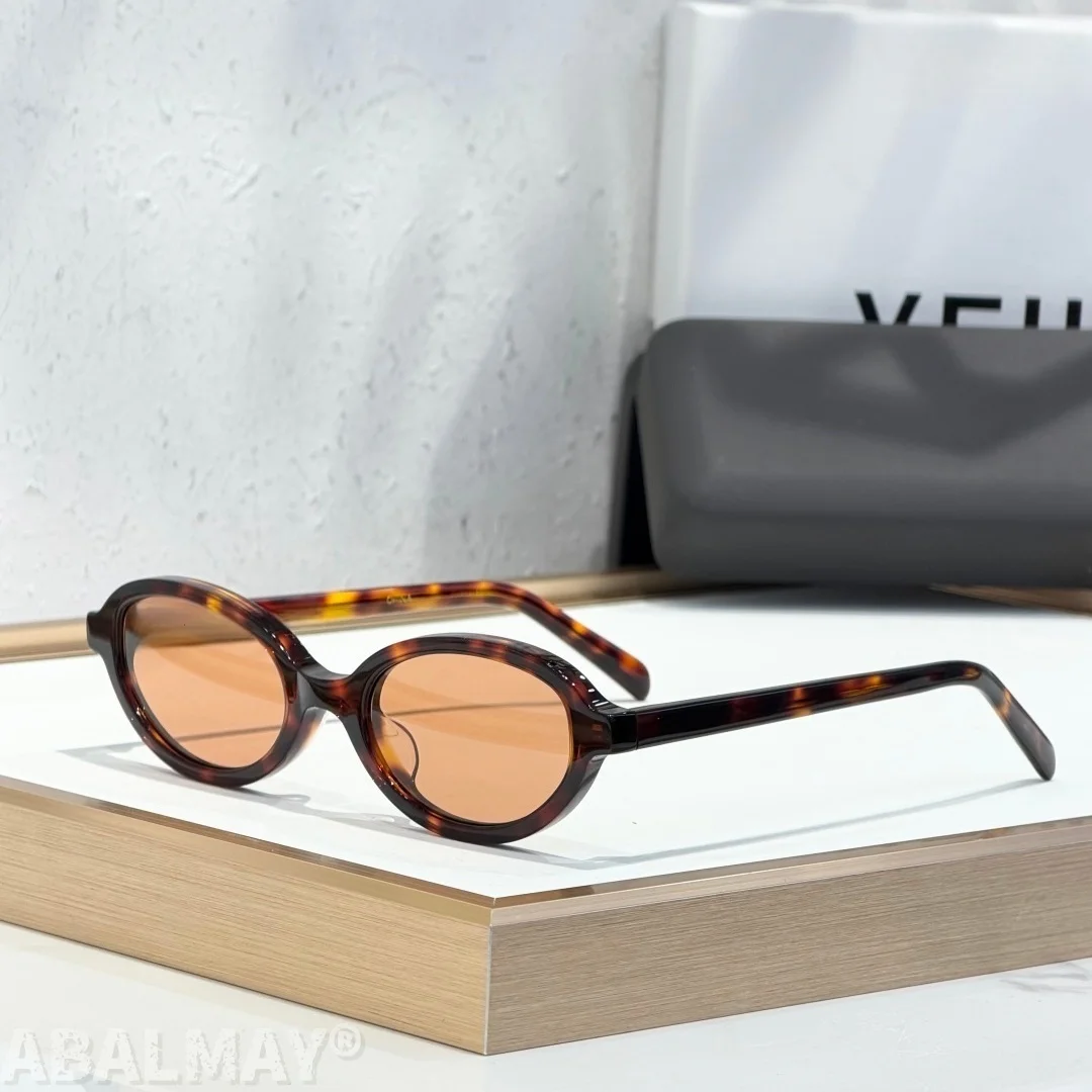 

VEH JUNE 53-22-140 Top Quality Mens Sunglasses for Women Classic Punk Luxury Acetate Titanium UV400 Designer Sunglasses with box