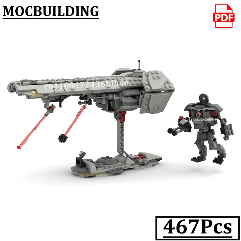 Helldiversed Destroyer Model MOCBUILDING Star Blocks Starships Construction Toys Gift Spaceship Bricks