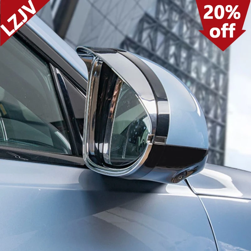 LZJV For Byd Seal Ev Rear View Mirror Rain Eyebrow Visor Rear View Side Glass Mirror Trim Rain Shield Sun Visor