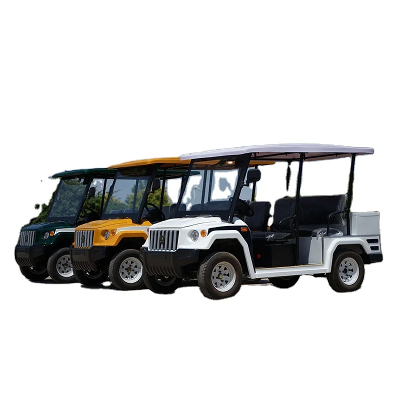 Holiday high-top electric golf cart Multi-function 6-person electric sightseeing golf cart