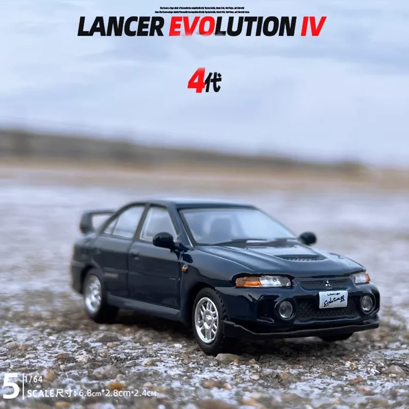 JKM 1:64 Scale Lancer EVO Alloy Car Model Static Collection Decorated Holiday Gifts Toys