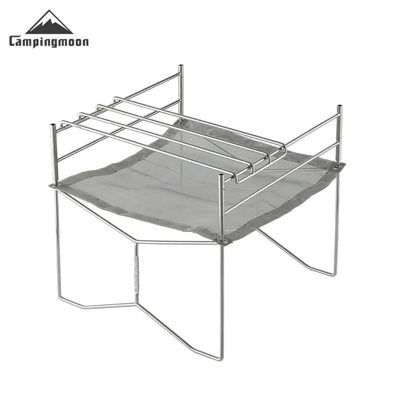 

SOLO-202 небольшой открытый кемпинг из нержавеющей стали SOLO складной легкий портативный гриль для барбекю пожарный стол