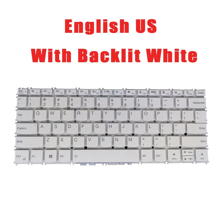 Laptop Keyboard For Lenovo For Ideapad For Yoga For Slim 7-13ACN05 7-13ITL05 7 Carbon 13ITL5 English US With Backlit Gray White