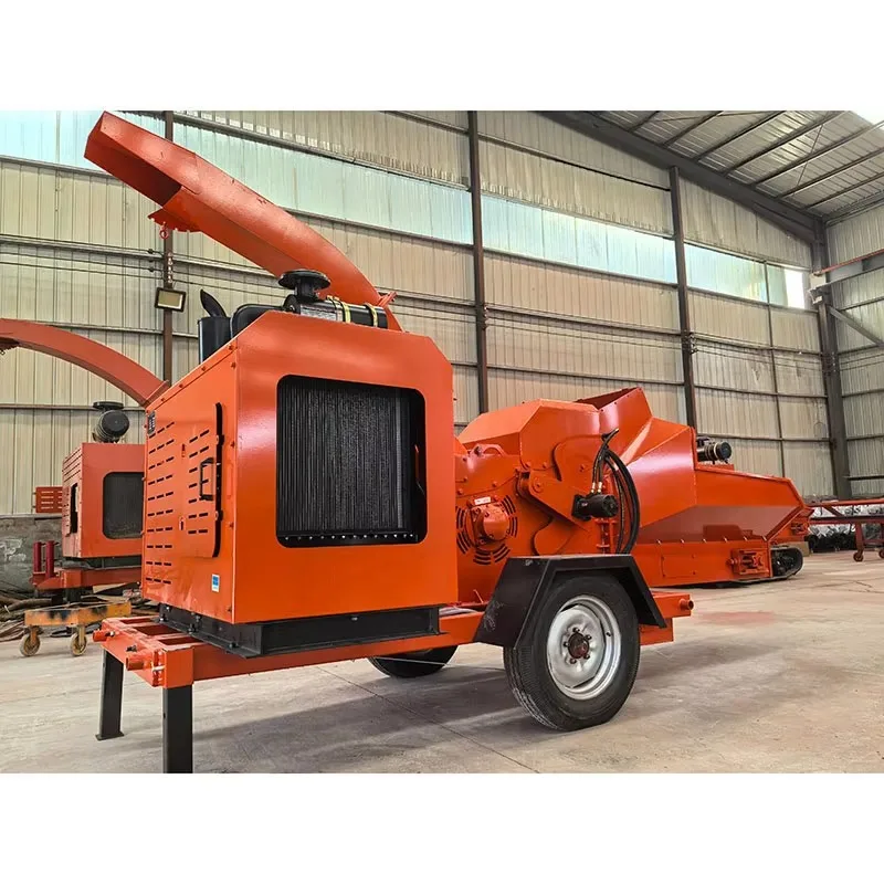 Wood C per Crusher Machine Tree Branch Shredder Commercial Forestry C per Customized Hydraulic Motor Self Feeding Function