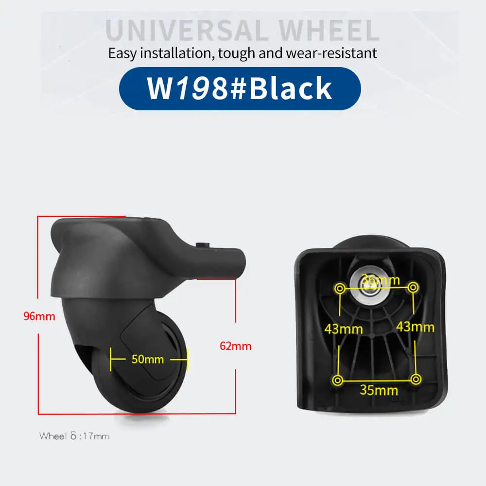 Hongsheng Koffer Universalrad Trolley-Rad Zubehör Passwort-Reisekoffer Geräuschlose Universalräder zur Reparatur und zum Austausch – Detail 26