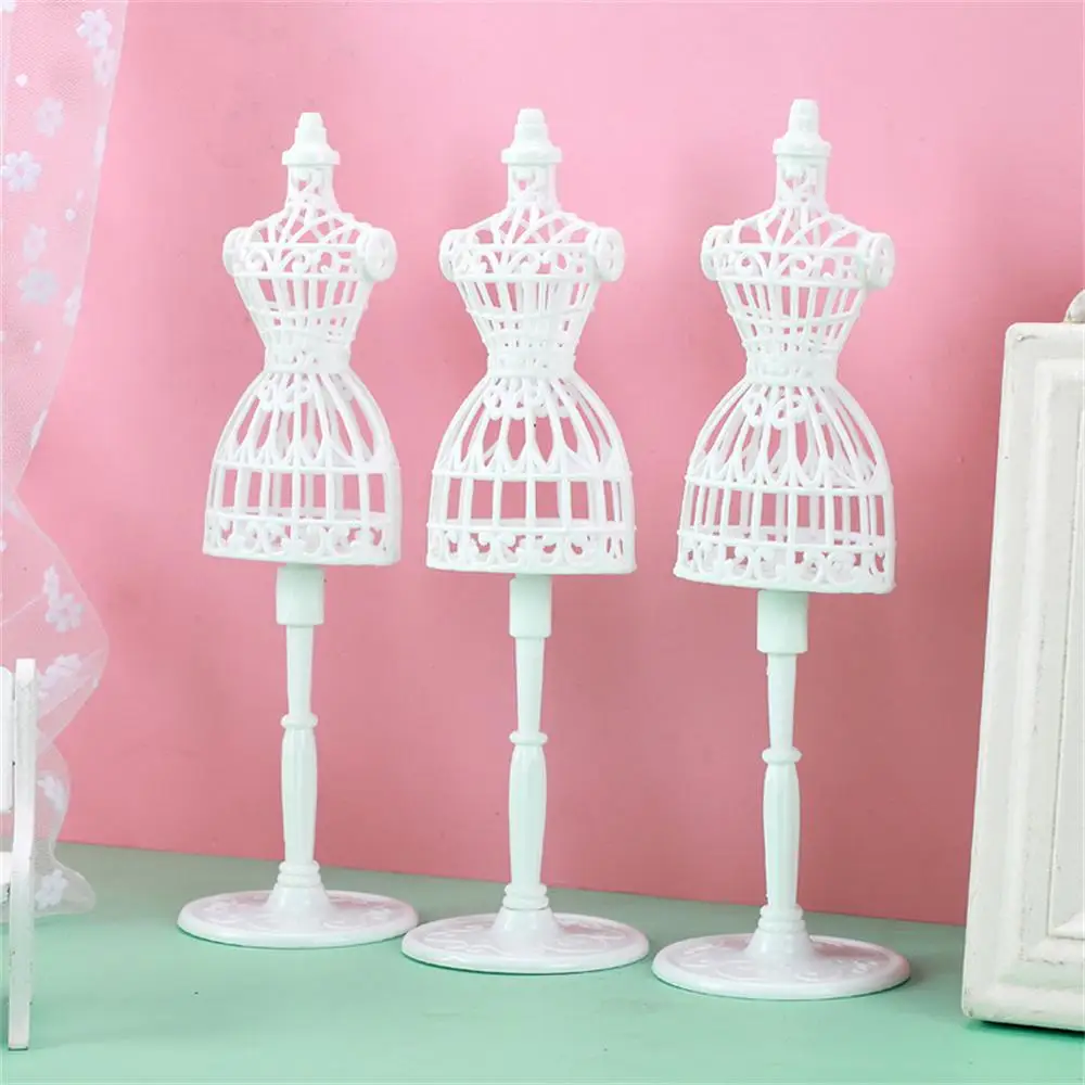 1~10PCS Mannequin Mini Dress Stand Form Model Creative Hollow Accessories Display Gown Miniature Maker Forms Sewing Female