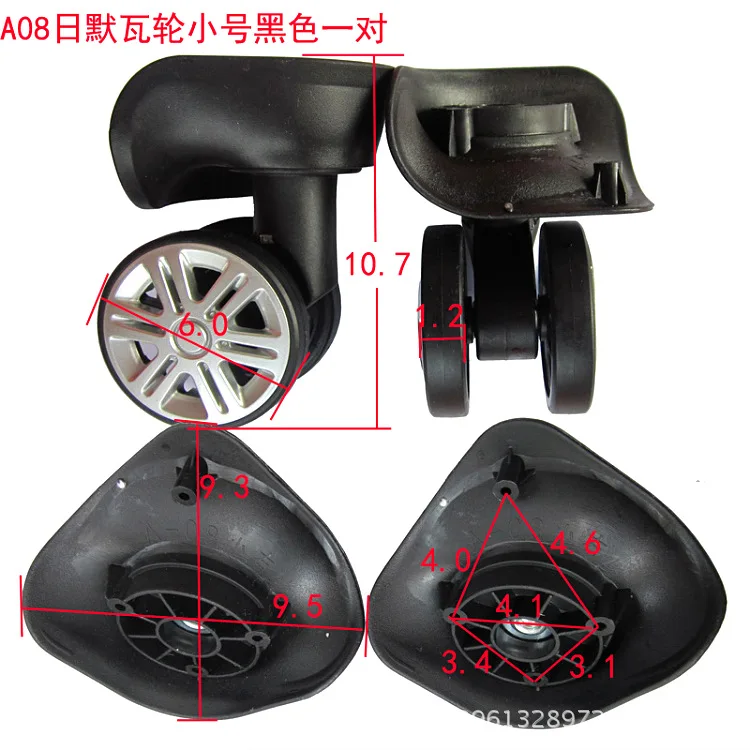 A08 Replacement Wheels for Suitcases Trolley Case Luggage Wheel Repair Universal Travel Suitcase Parts Accessories Luggage Wheel