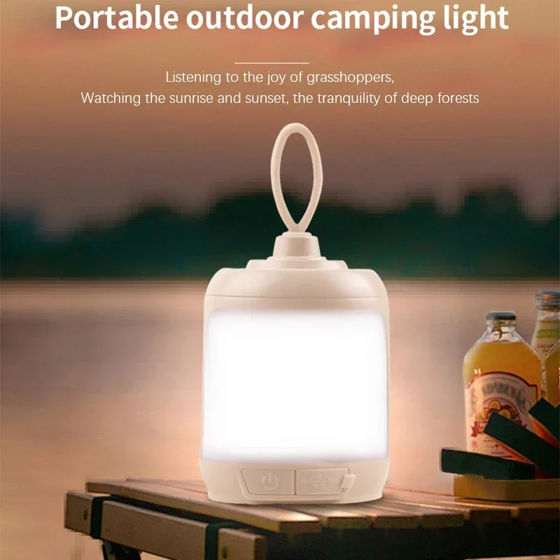 

LED Mini Camping Light USB Charging Portable Night Light Outdoor Super Bright Tent Lamp for Camping Hiking Clearance