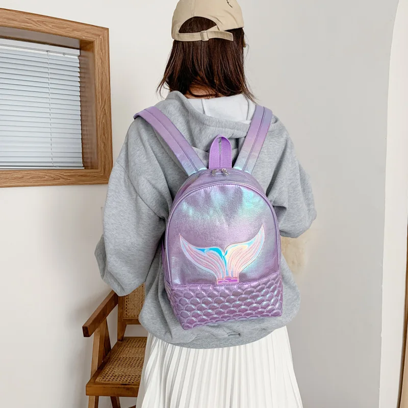 pu leather student schoolbag colorful backpack girl heart travel women backpack large capacity light