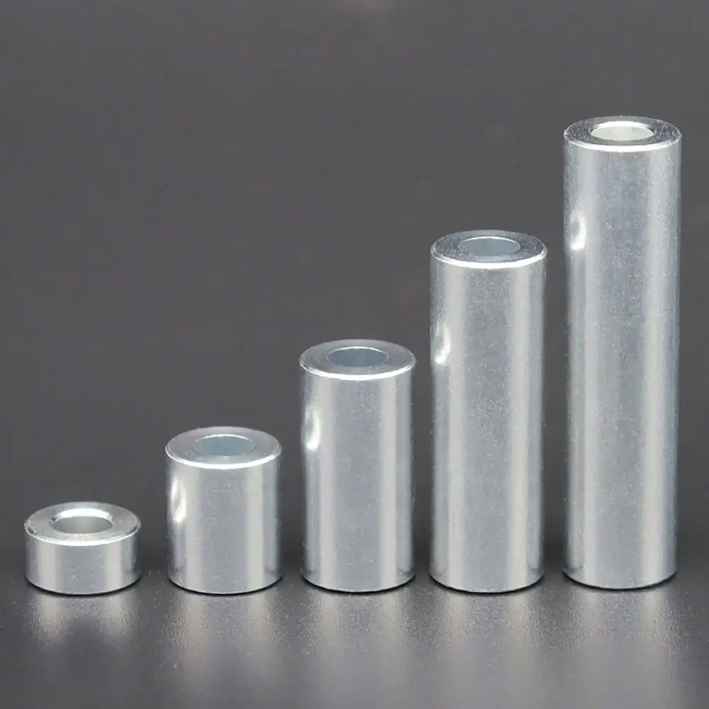 20Pcs/Pack Round Flat Aluminum Alloy Washer CNC Sleeve M3 M4 M5 Bushing Gasket Non-threaded For RC Model Part Stand-off Spacer