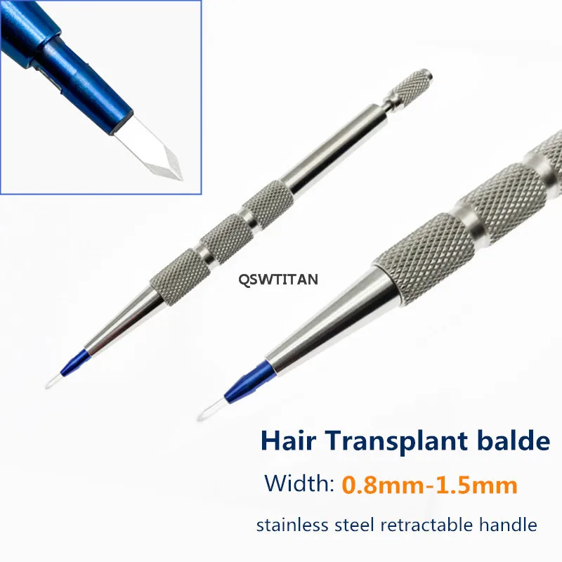 Hair Transplant Blade Extraction Planting Hair tool Hair Eyebrows Beard Follicle Hair Transplant Implanter