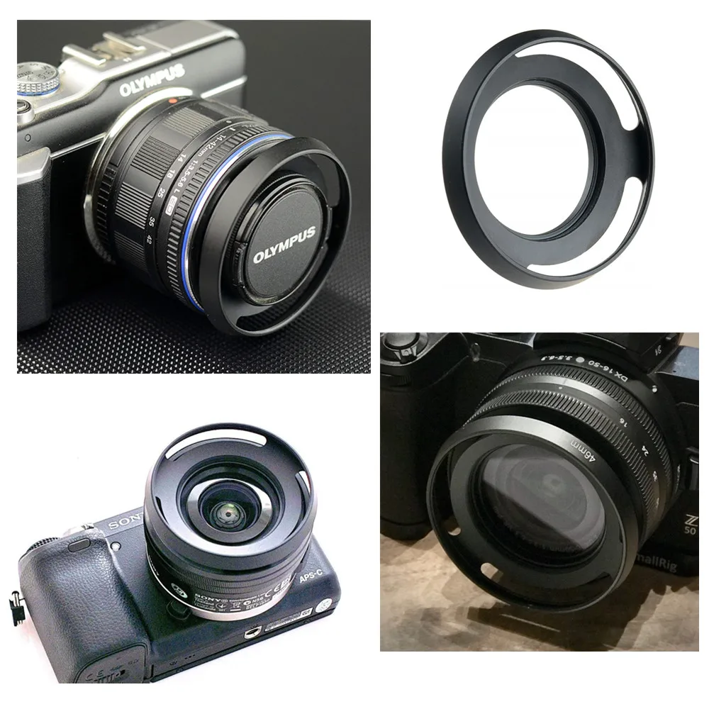 37mm UV CPL Filter Metal Lens Hood Cap For Panasonic Lumix G 12