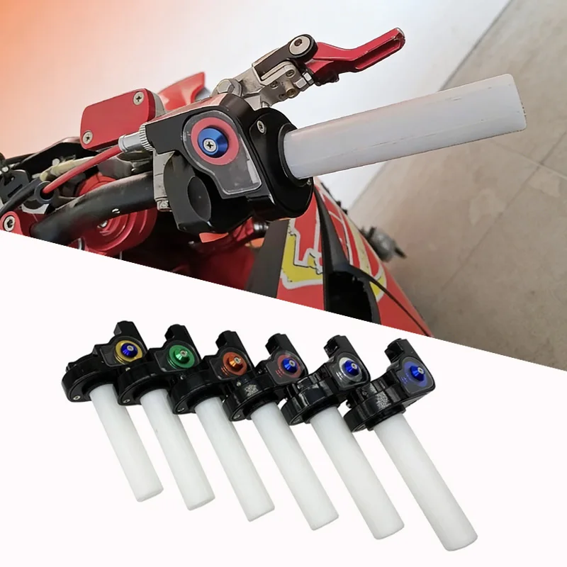 

Motorcycle Throttle Handle Grips 1/4 Turn Twist Throttle Quick Turn Throttle Grip For Pit Dirt Bike Motocross ATV Offroad