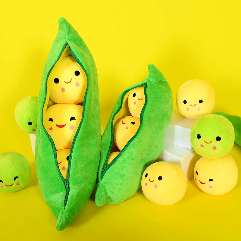 البازلاء وسادة لطيف الأطفال طفل أفخم البازلاء شغل النبات دمية لعبة الأطفال Kawaii جودة البازلاء على شكل وسادة لعبة حلية