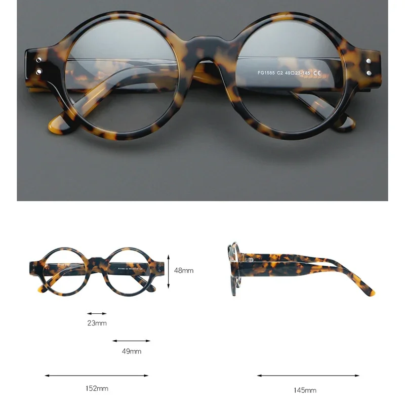 

KIZN Frame Men Big Square Vintage Acetate Myopia Glasses Prescription Eyewar Women 2024 Retro Luxury Spectacles -0.50 to -6.0