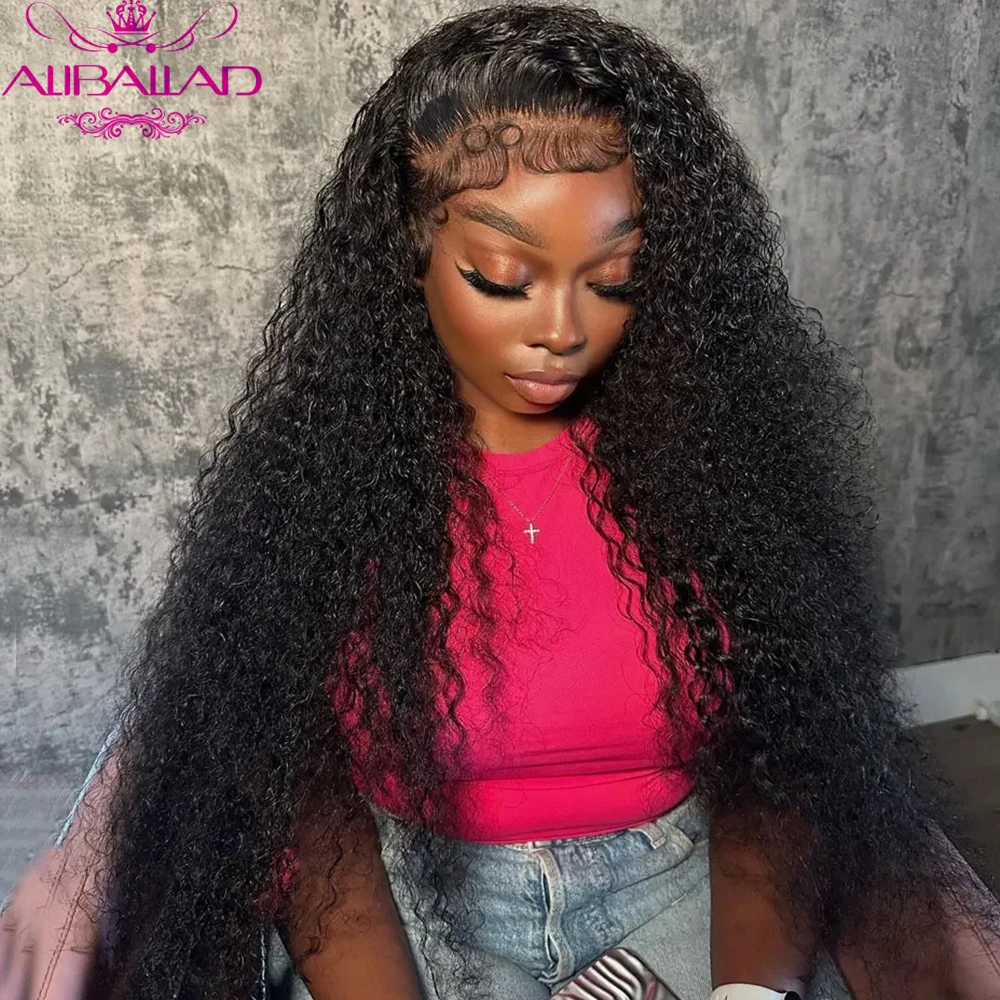 

Kinky Curly 13x4 Lace Frontal Wig Hd Lace Wigs 180% Плотность 4x4 Кружевная застежка Вьющиеся человеческие волосы Парик 30 дюймов Бесклеевые парики