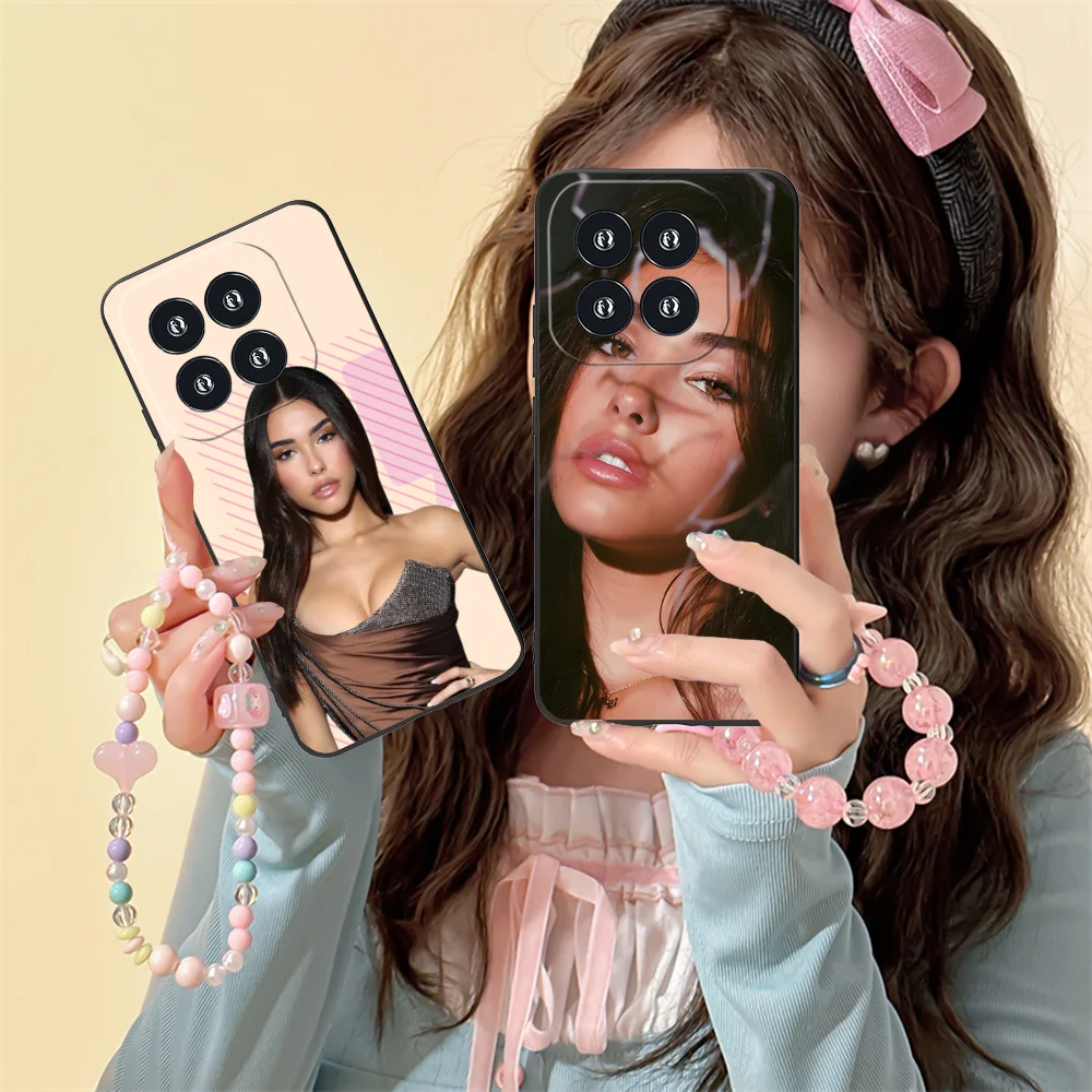 حافظة هاتف ماديسون بيرة لهاتف شاومي 15 14 13 12 11 10 9 T Ultra Lite Pro S SE X 5G غطاء أسود للهواتف الذكية