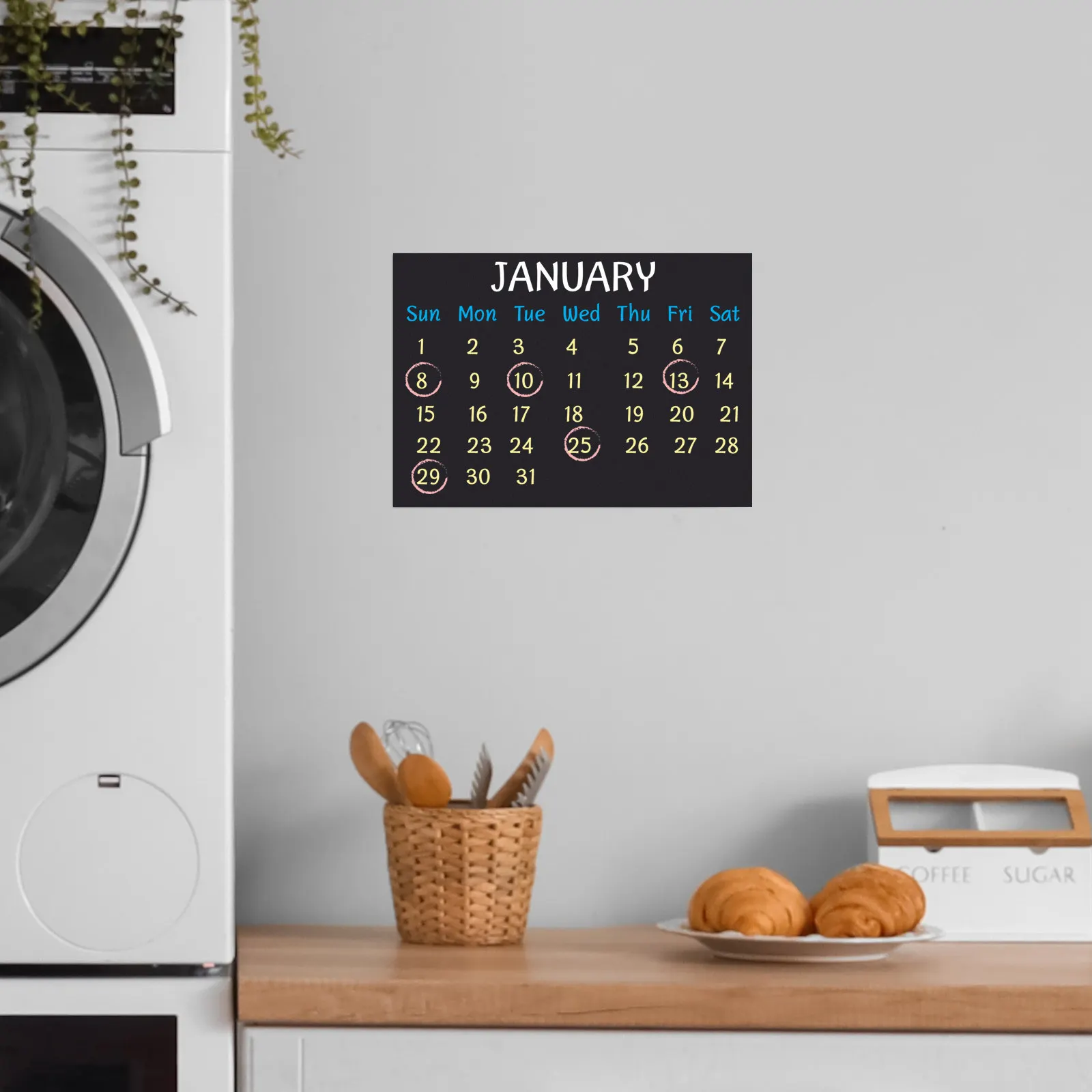 

4Pcs 20x30cm A4 Blackboard Sticker Wear Resistant Reusable Chalkboard Sheet for Kitchen Calendar Room Black Board Stickers