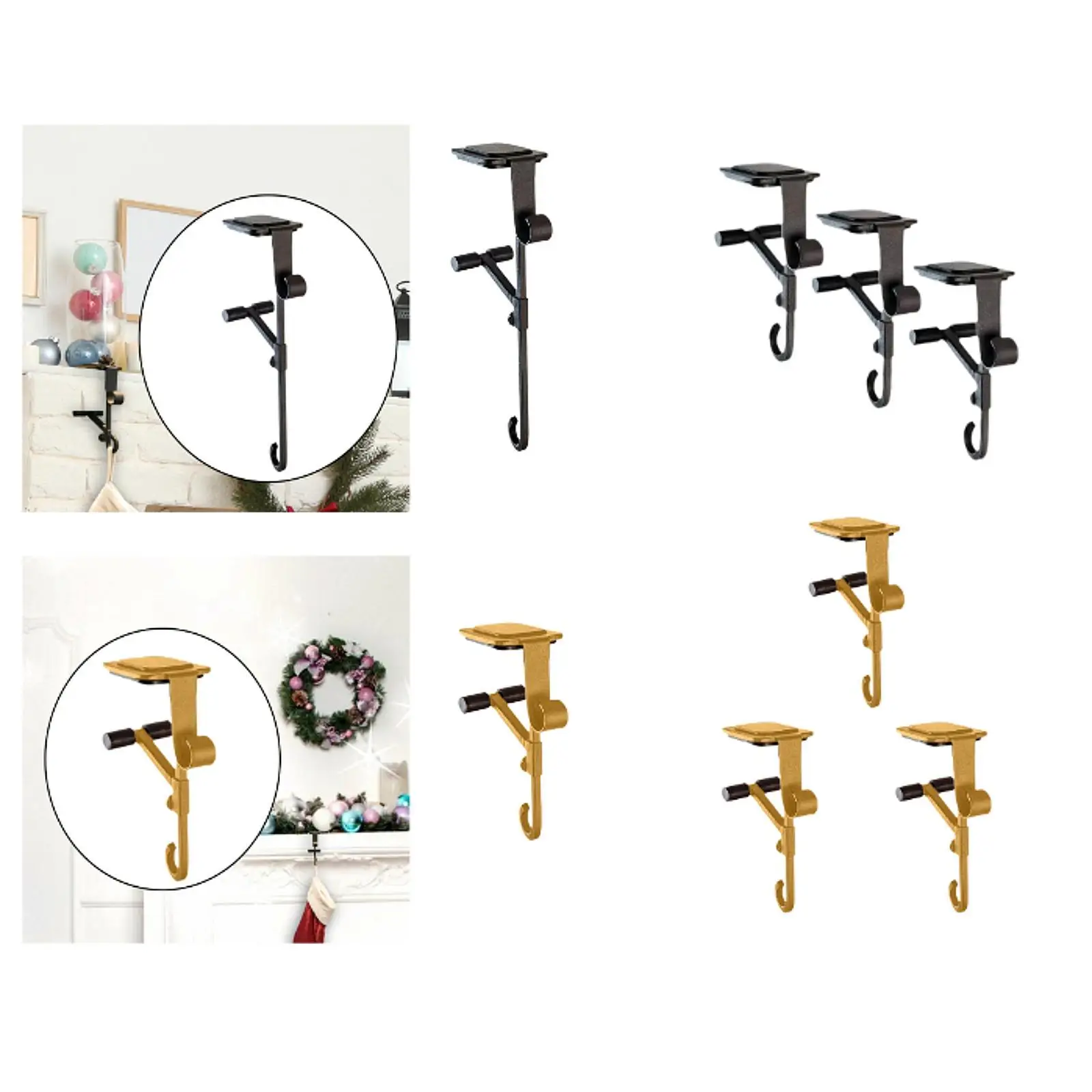Fireplace Stocking and Garland Hanger Fireplace Stocking Hanger for Hotel