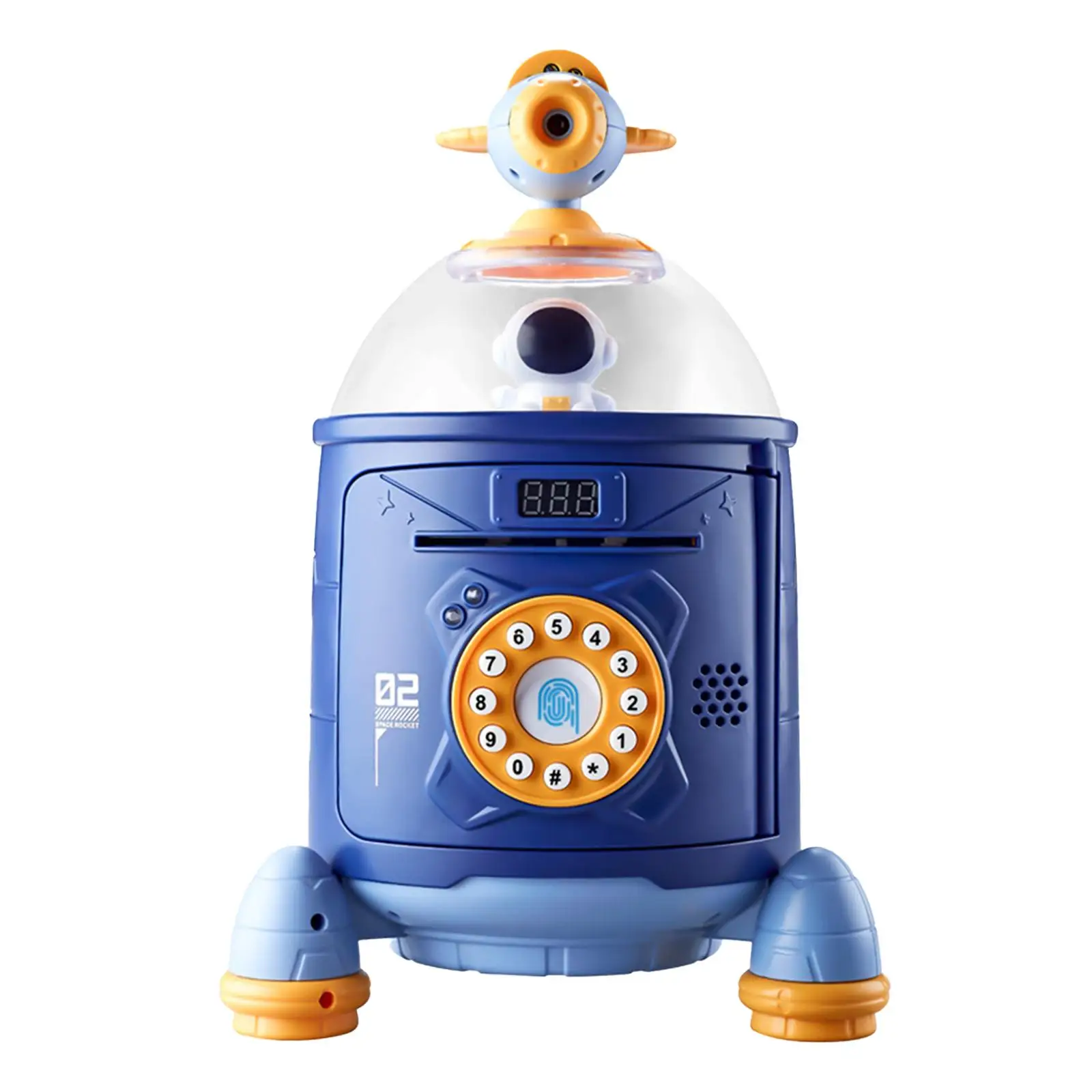 Rocket Piggy Bank Educational Ornament Multifunction Electronic Piggy Bank 3-8