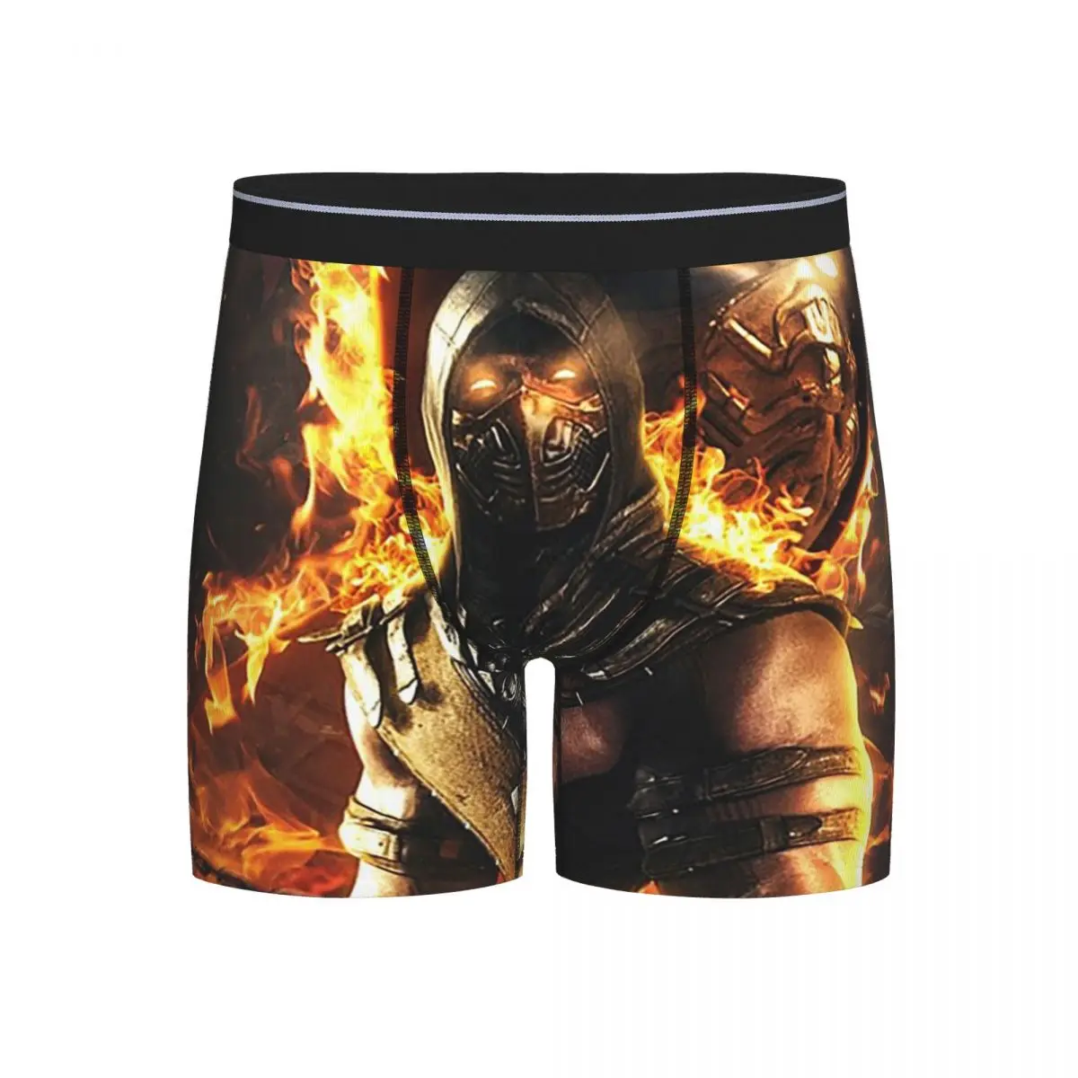 

Long Boxer Underpants Shorts Mortal Kombat Panties Men's Soft Underwear for Homme Man Boyfriend Gift
