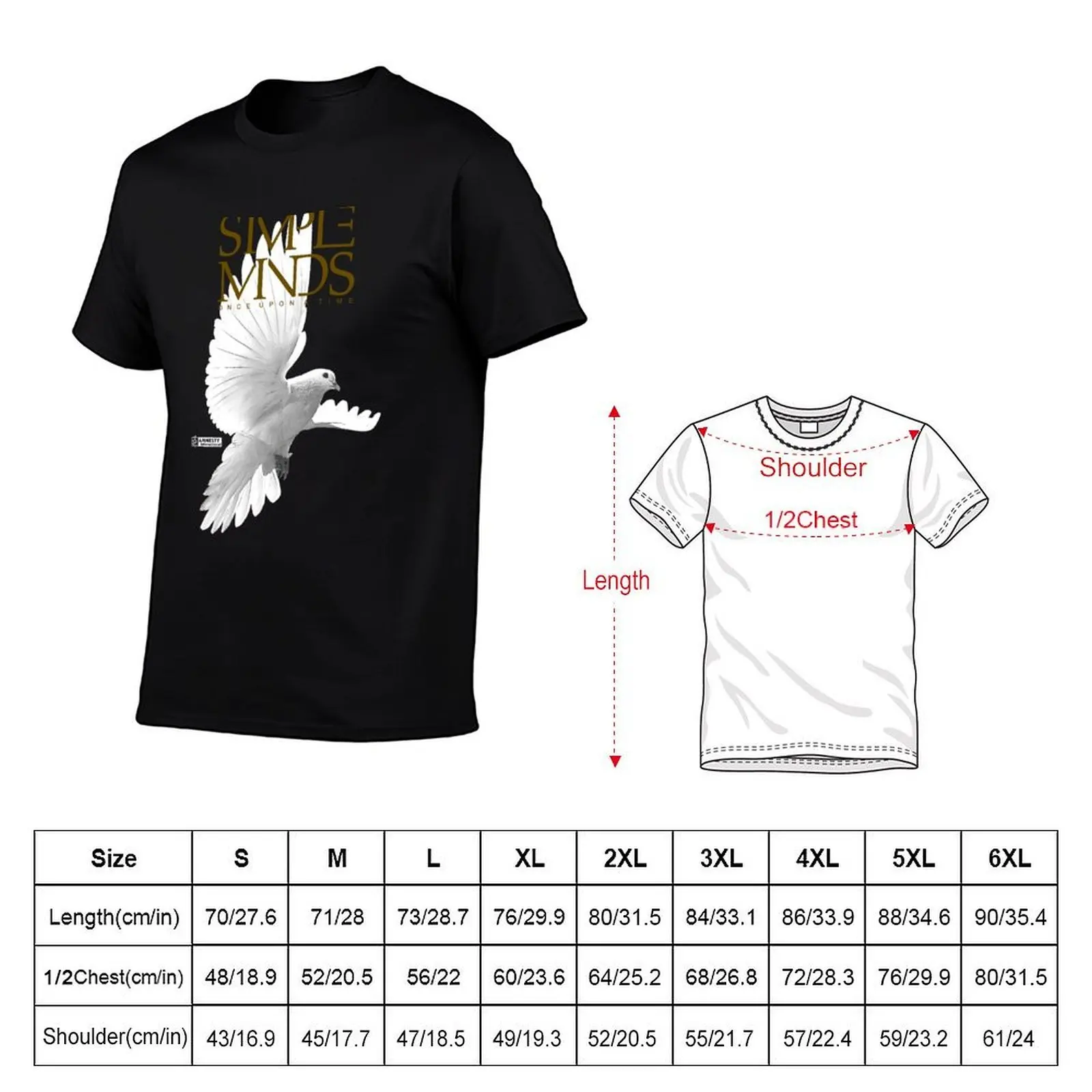 Simple Minds - Once Upon A Time Dove T-Shirt sublime oversized t shirt Men's cotton t-shirt