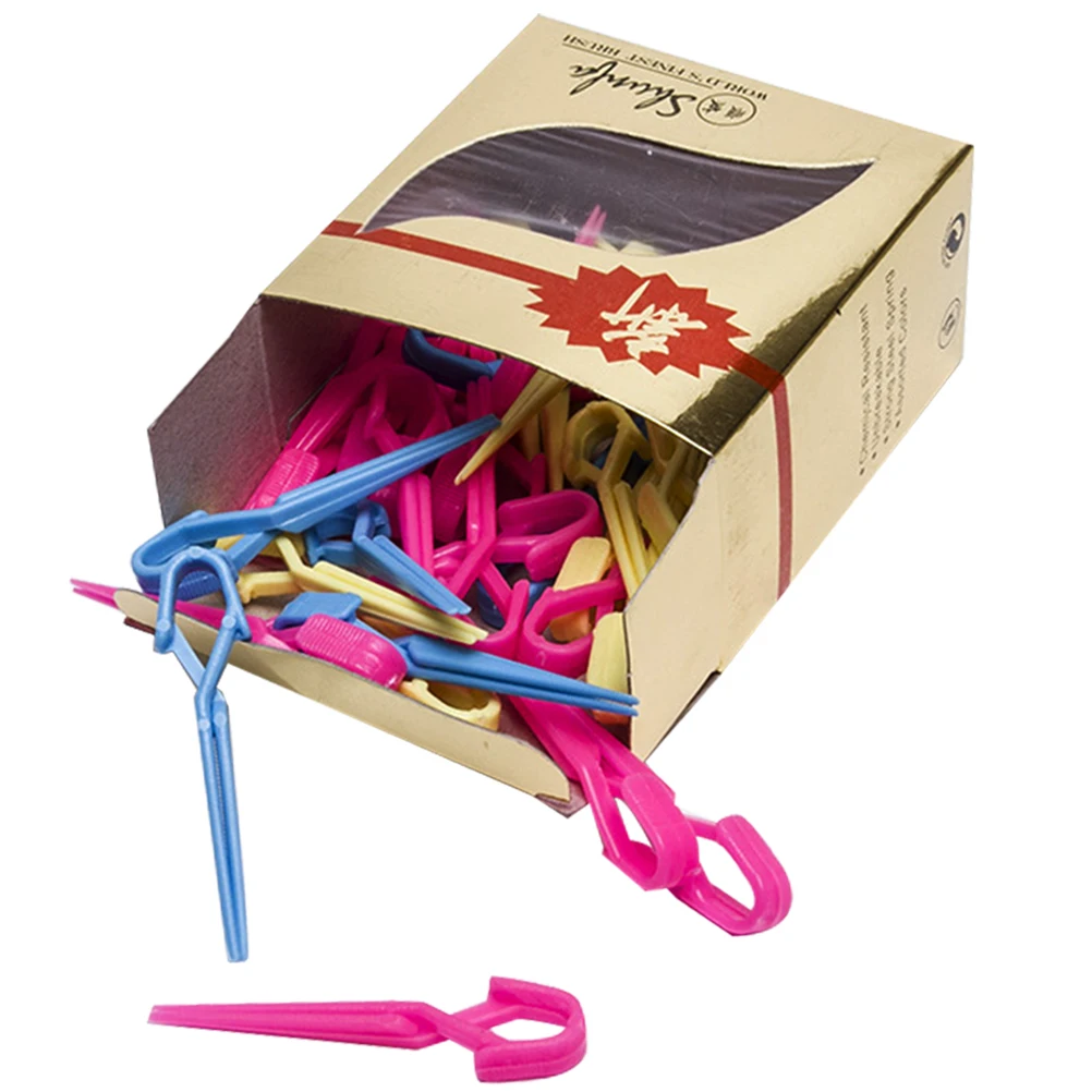 

70pcs Hairdressing Clips Durable Plastic Hair Pins For Salon Cold Wave Hairpin Tools Colorful Hair Styling Accessories