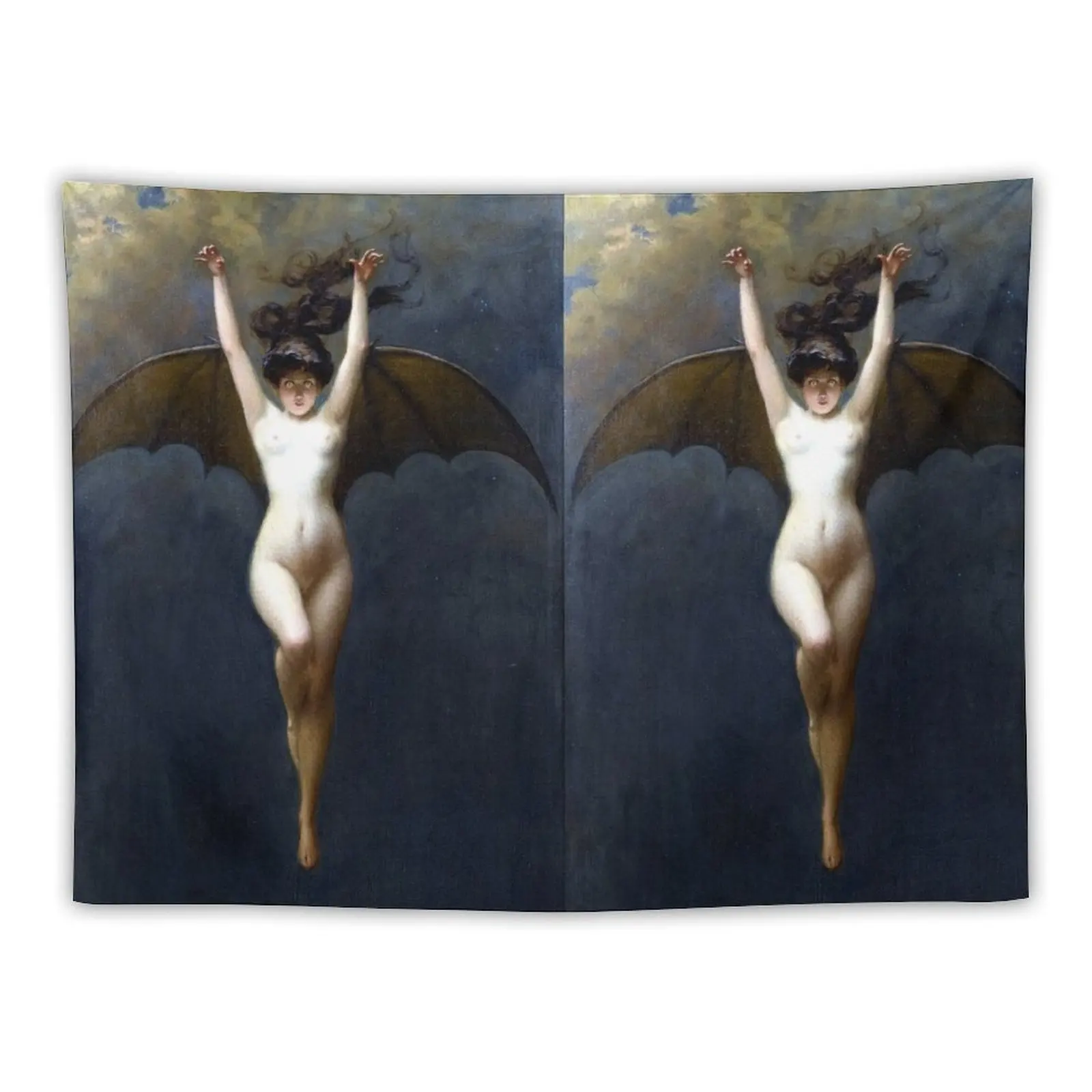 La Femme Chauve-Souris - The Bat-Woman - Albert Joseph Pénot Tapestry For Bedroom Home Decorating Tapestry