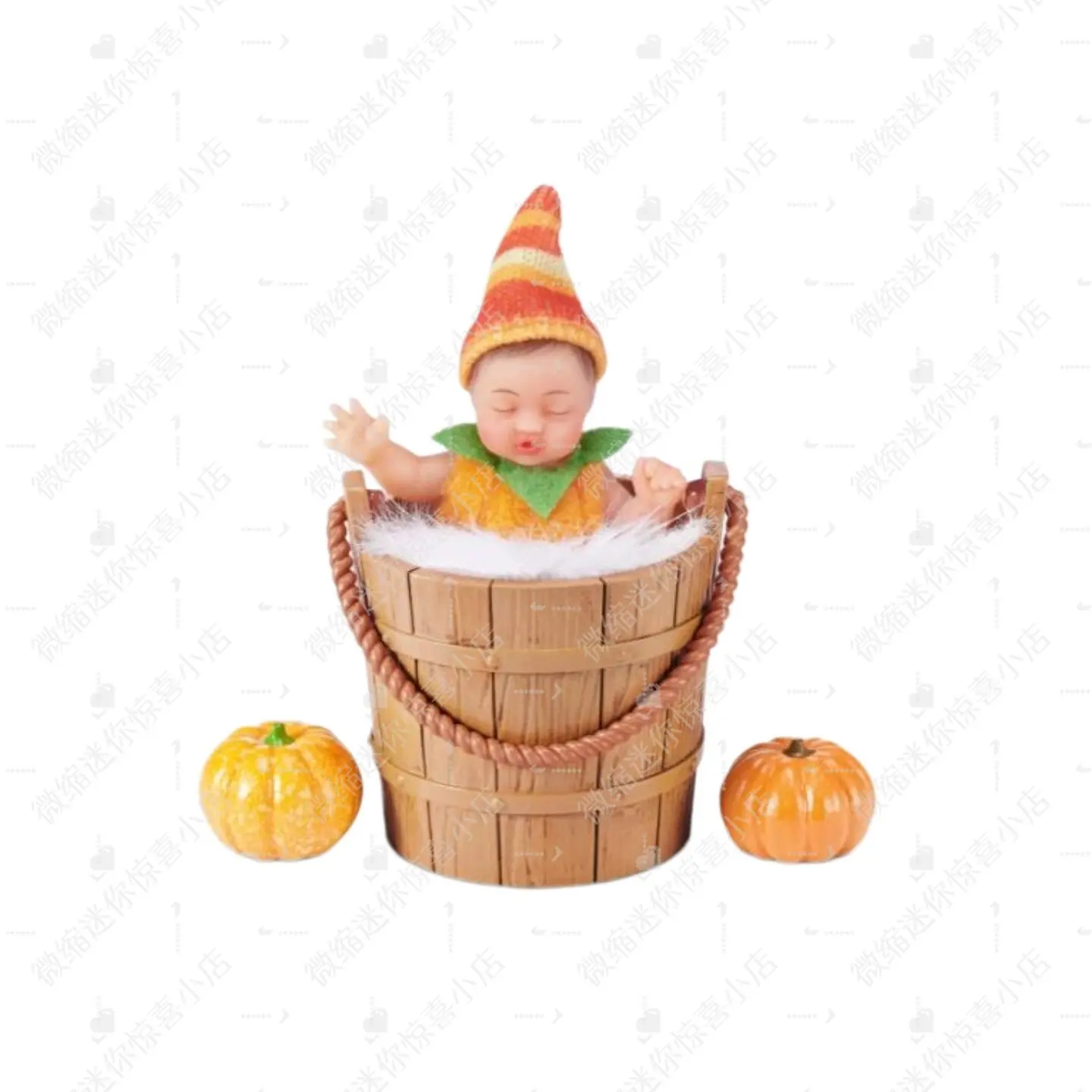 Genuine ZURU 5 Surprise My Mini Baby Pumpkin Patch Mystery Ball Realistic Newborn Vinyl Doll Blind Box Toy Surprise Gift limited image 3